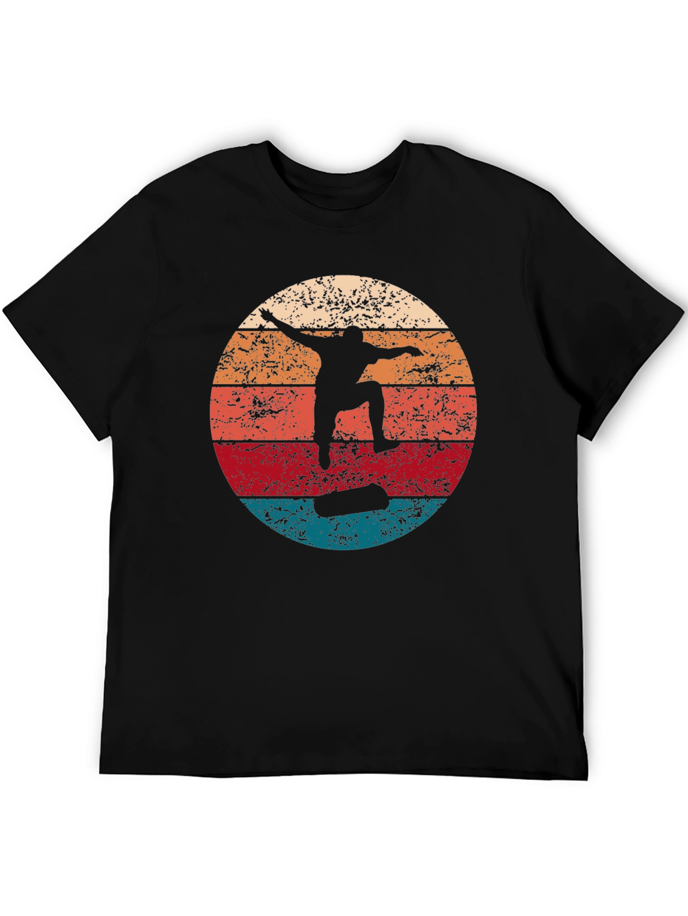 Vintage Skateboarder Graphic Tee - Retro Style