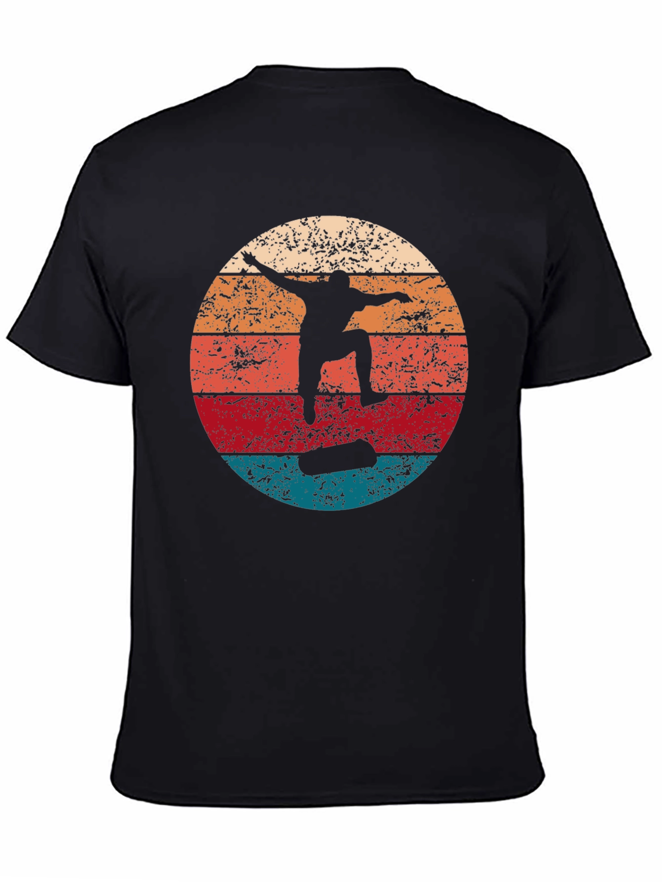 Vintage Skateboarder Graphic Tee - Retro Style