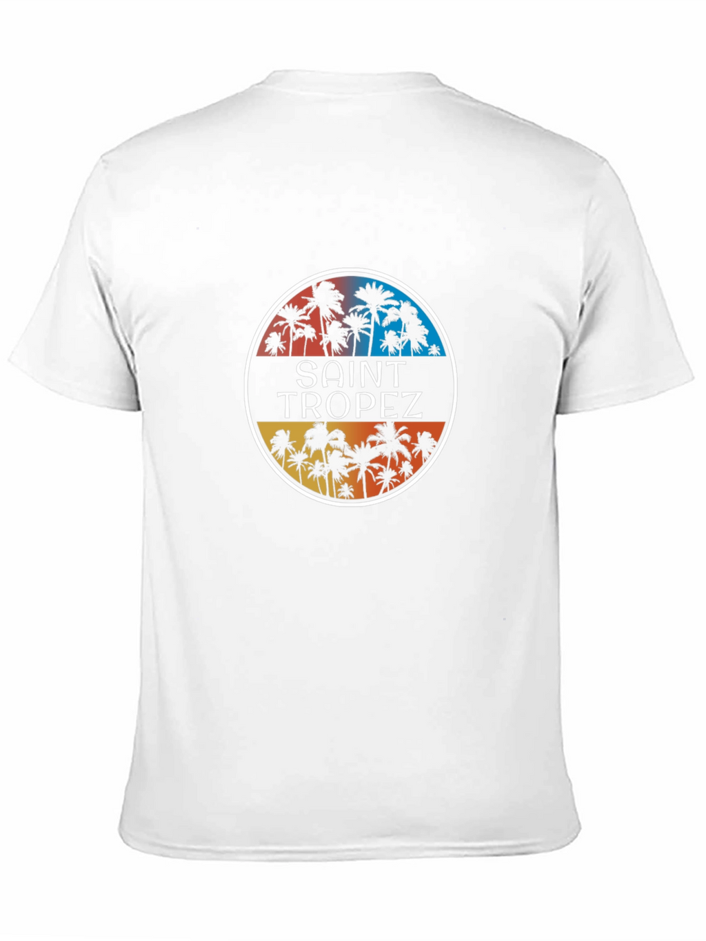 Saint Tropez Palm Tee - Retro Summer Vibes