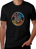 Saint Tropez Palm Tee - Retro Summer Vibes
