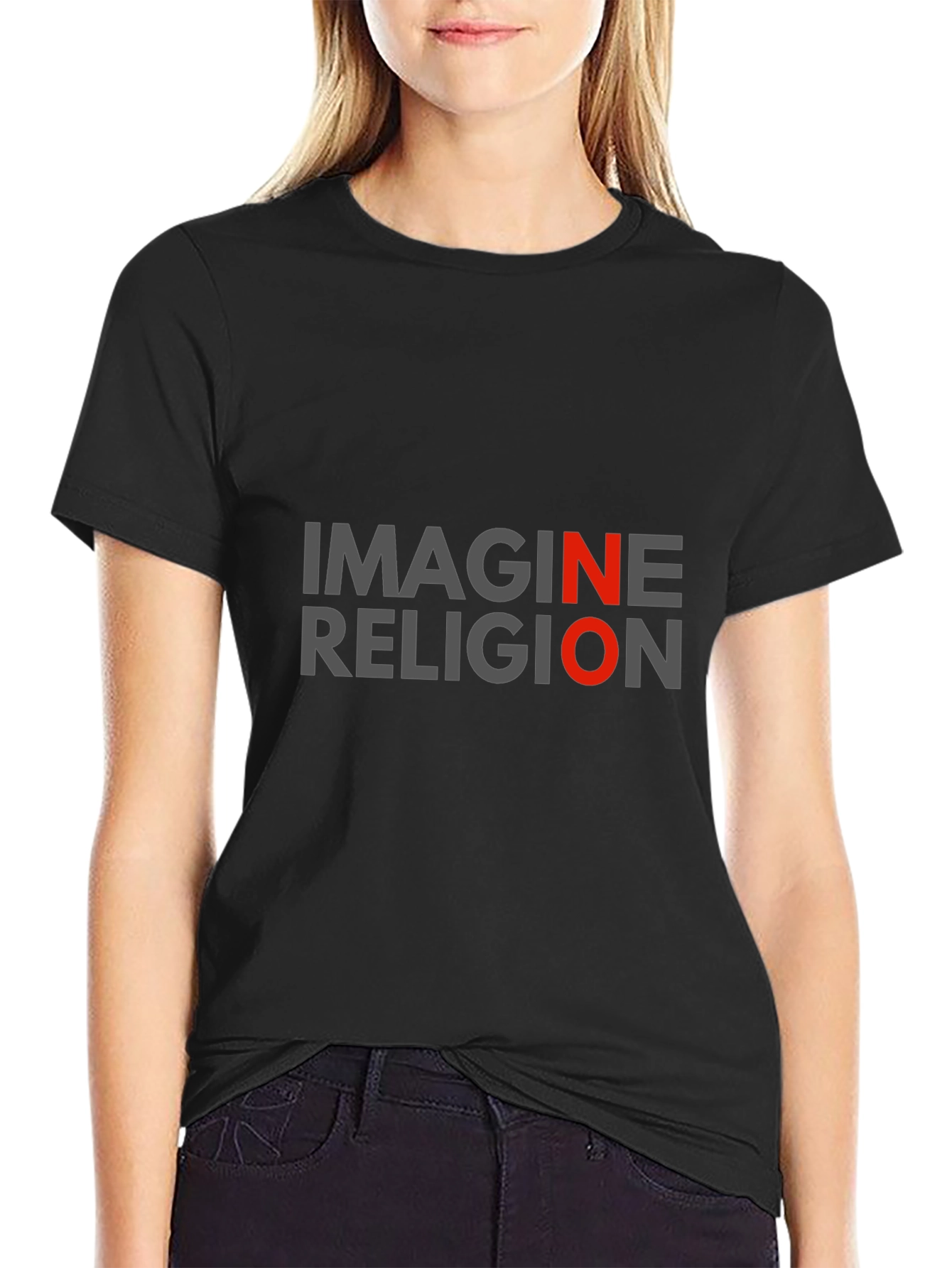 Imagine No Religion Graphic Tee - Anti-Religion T-Shirt