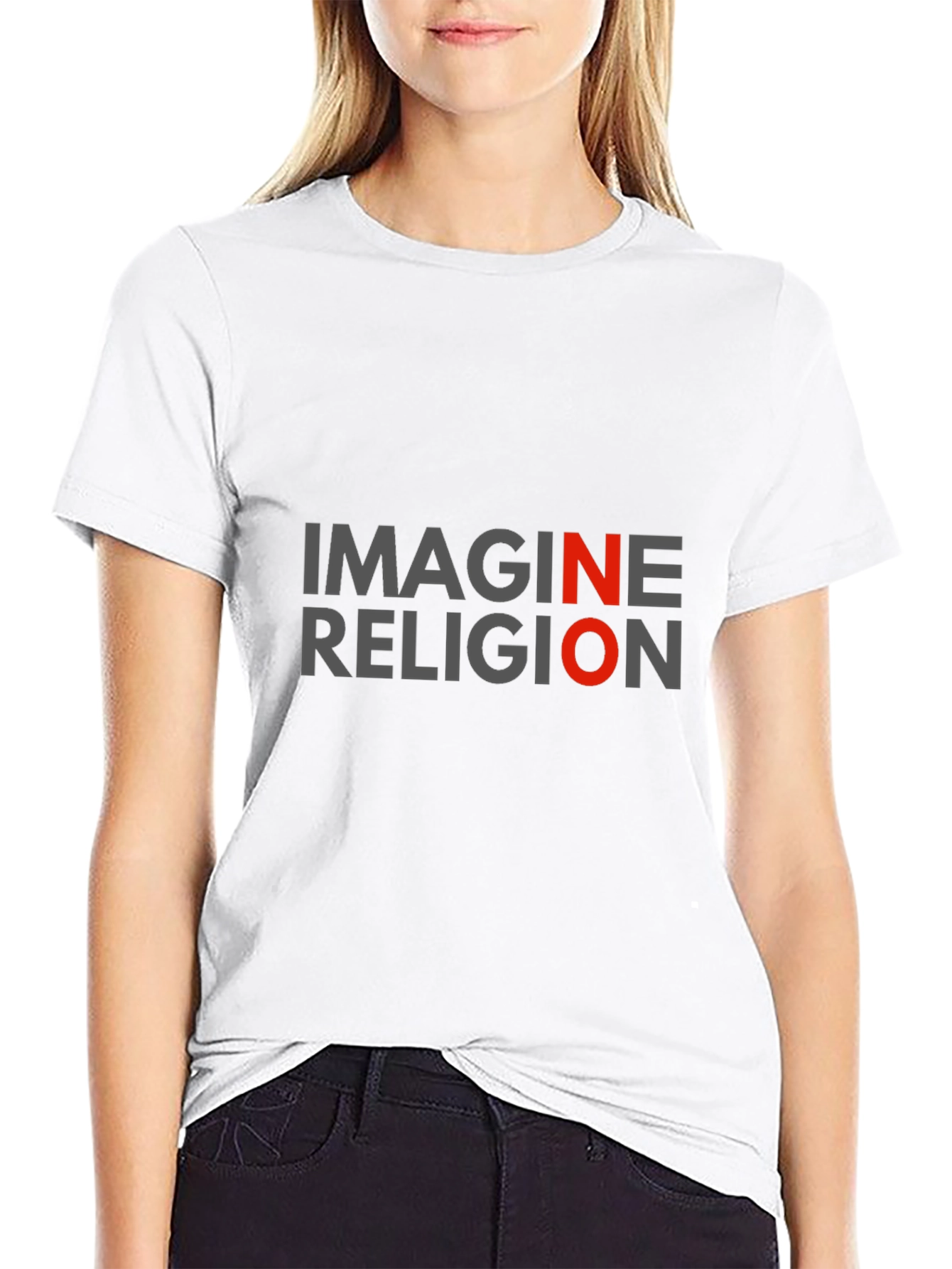 Imagine No Religion Graphic Tee - Anti-Religion T-Shirt
