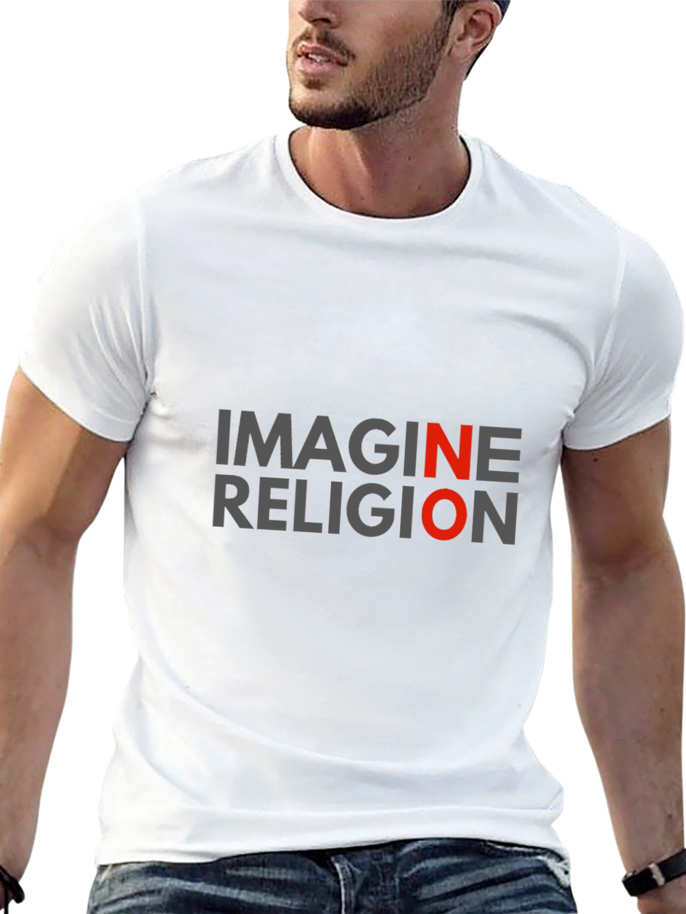Imagine No Religion Graphic Tee - Anti-Religion T-Shirt