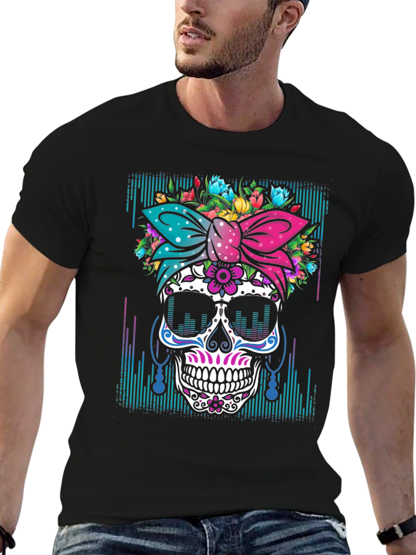 Sugar Skull Graphic T-Shirt