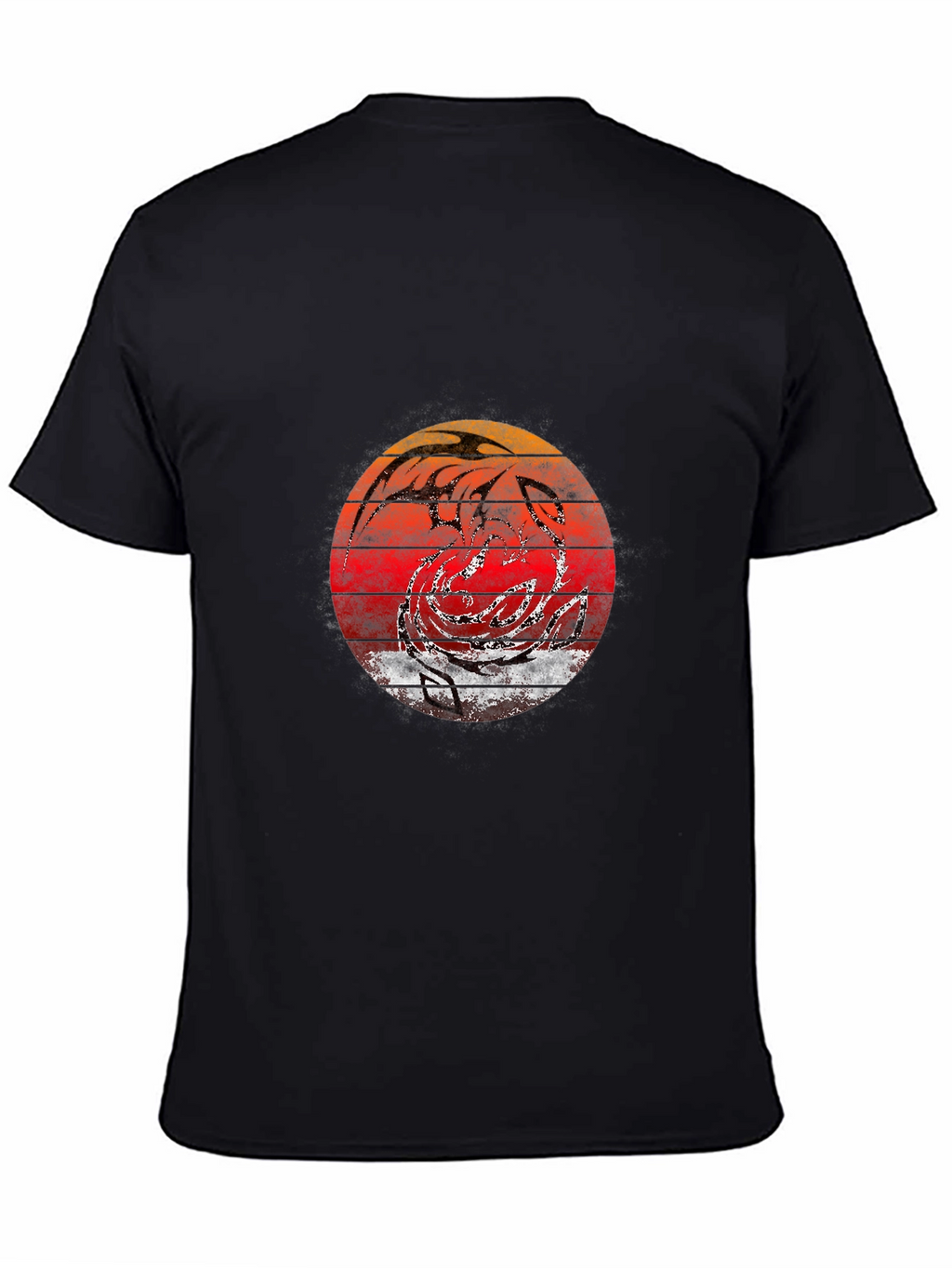 Retro Sunset Dragon Graphic Tee