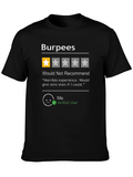 Burpees One-Star Review T-Shirt - Funny Workout Shirt