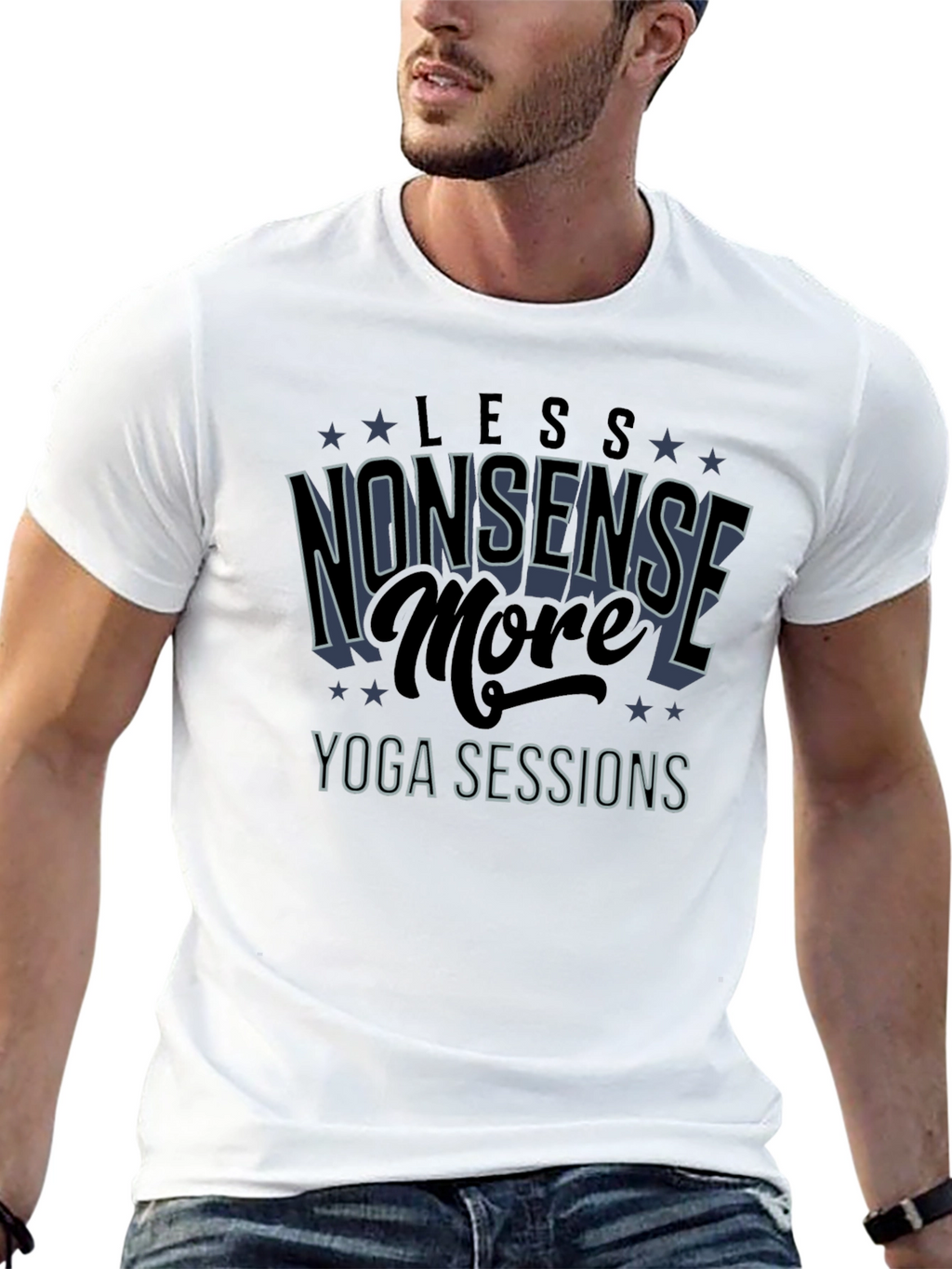 Yoga Sessions T-Shirt - Less Nonsense More Yoga!