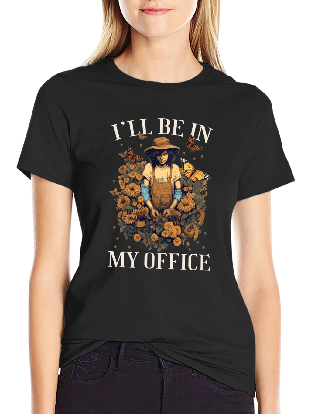 Gardeners Office T-Shirt - Floral Gardening Tee