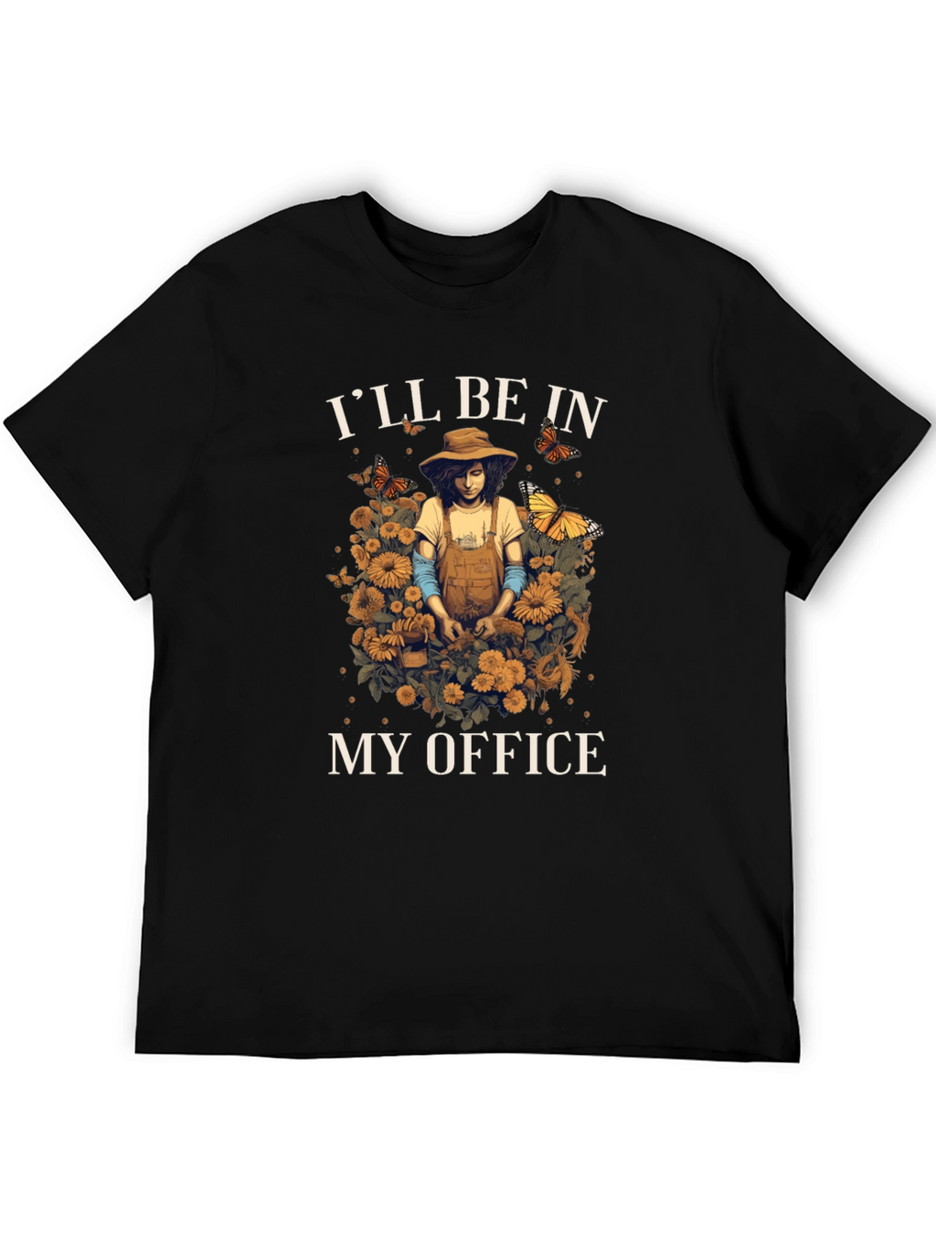 Gardeners Office T-Shirt - Floral Gardening Tee