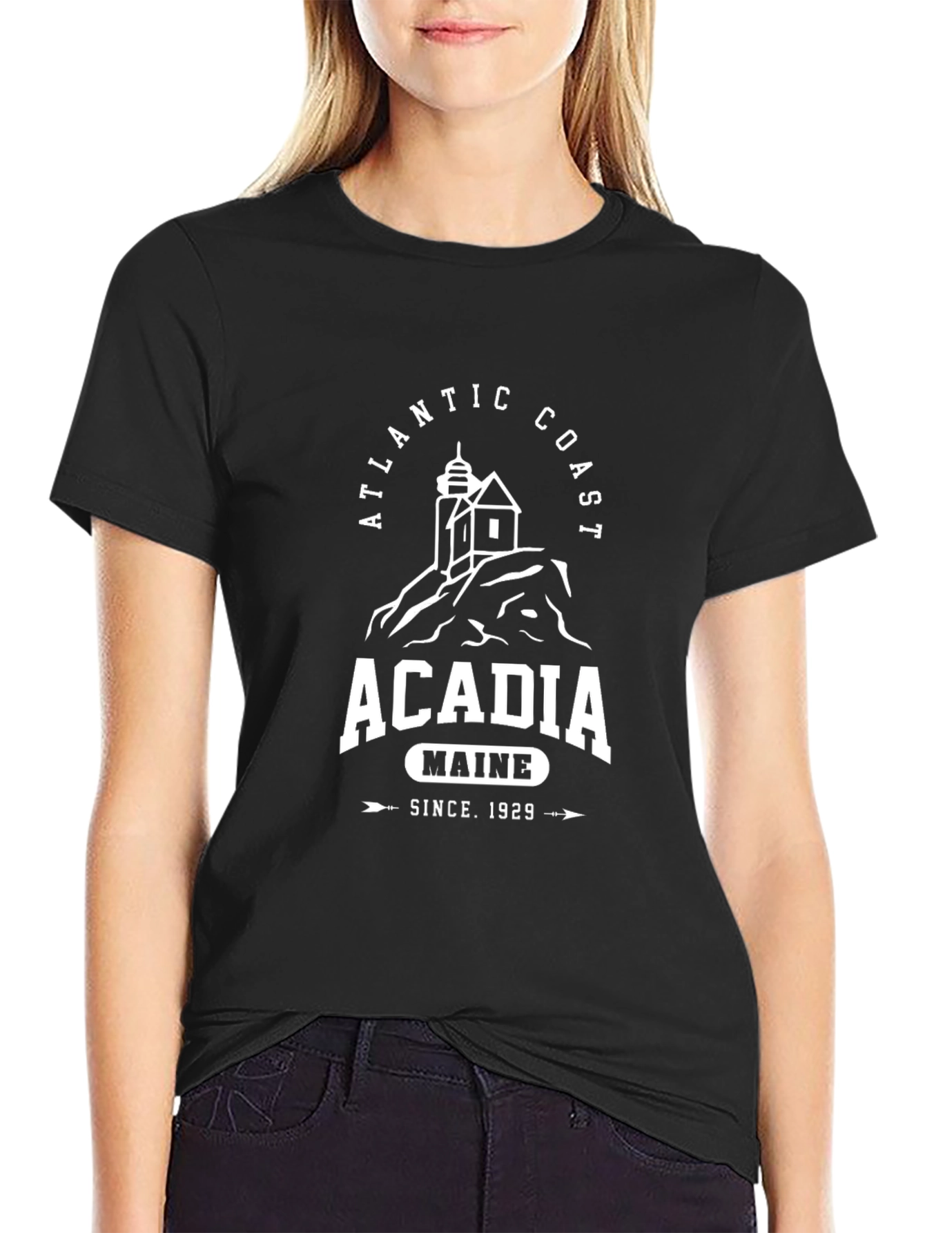 Acadia Maine T-Shirt - Atlantic Coast Lighthouse Tee
