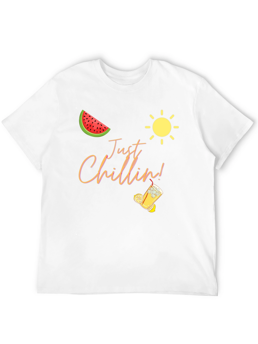 Just Chillin Graphic Black T-Shirt