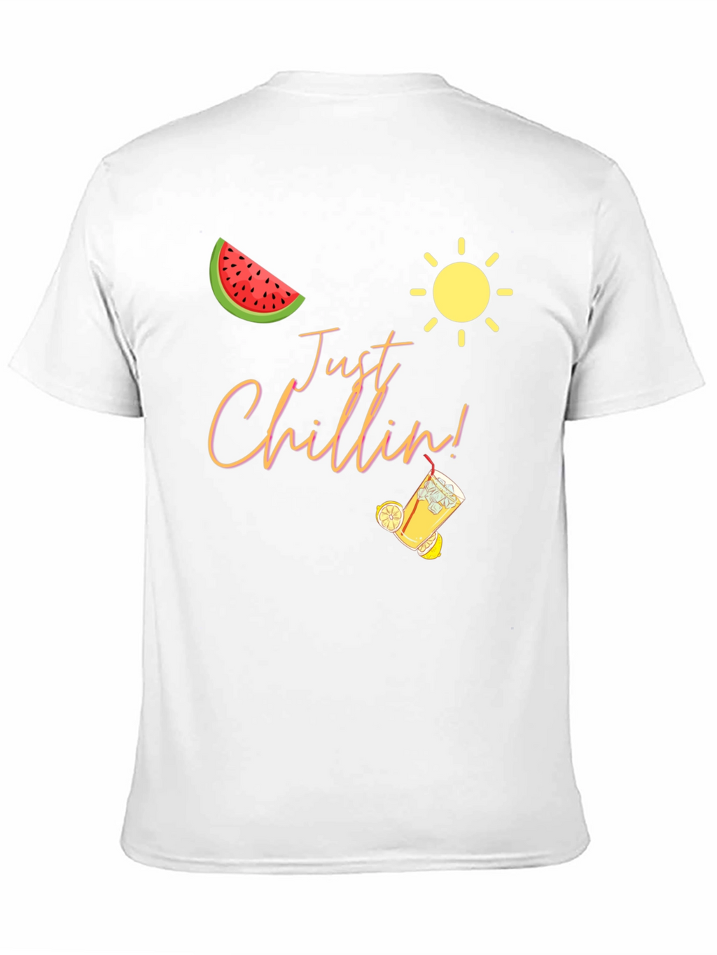 Just Chillin Graphic Black T-Shirt