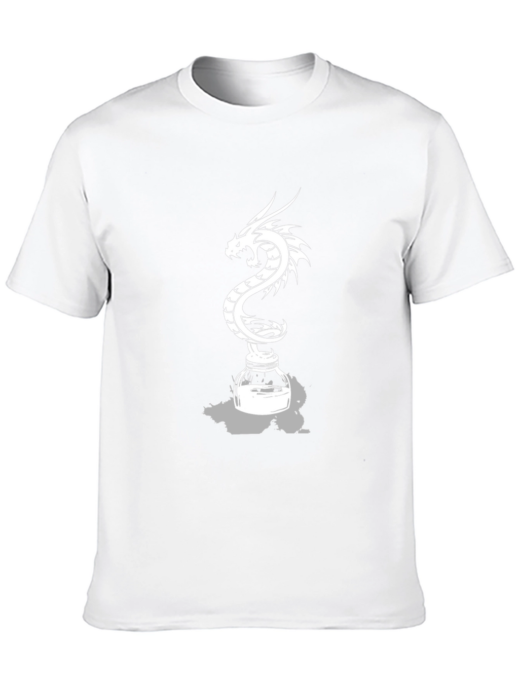 Dragon Inkwell Graphic Tee - Black Cotton Blend