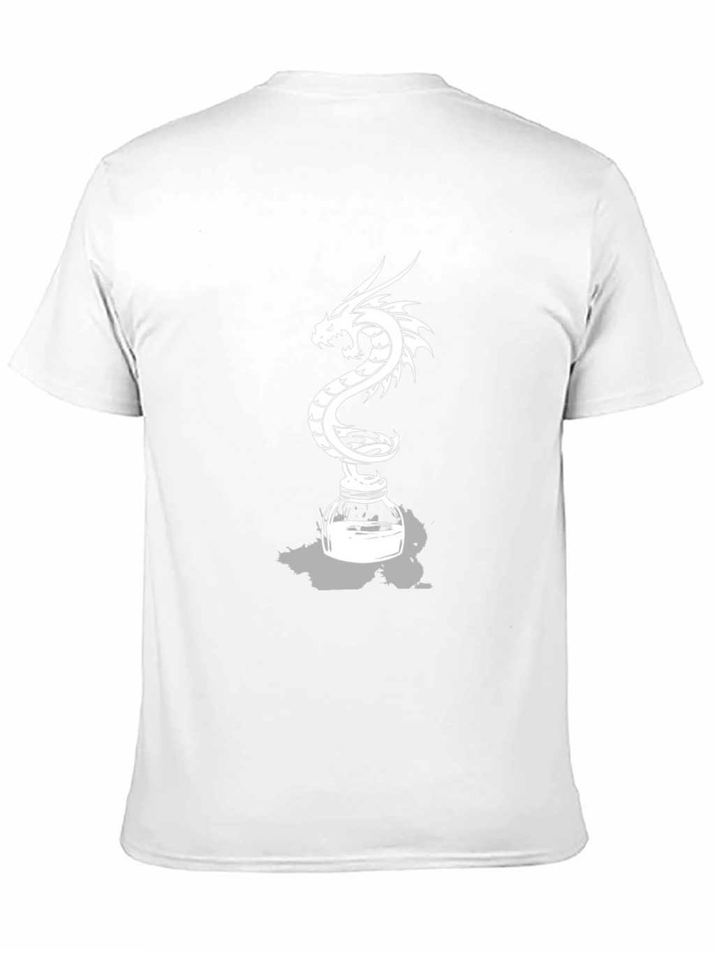 Dragon Inkwell Graphic Tee - Black Cotton Blend
