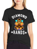 Diamond Hands Funny Monkey T-Shirt