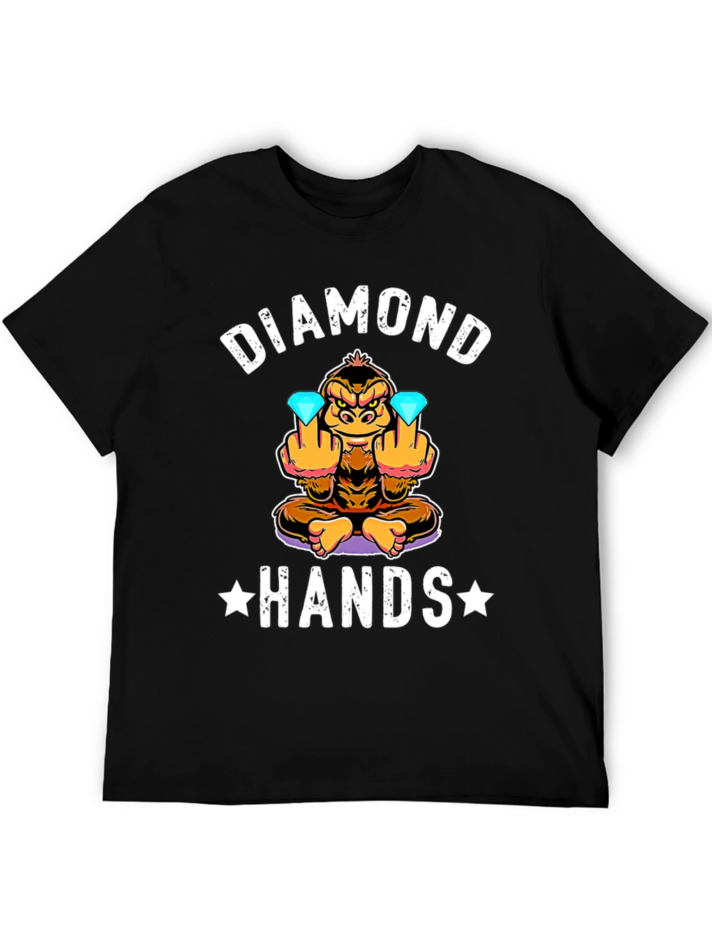 Diamond Hands Funny Monkey T-Shirt