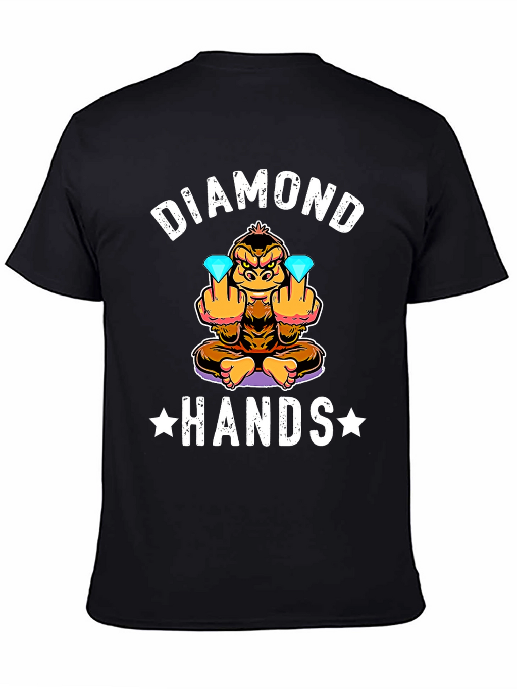 Diamond Hands Funny Monkey T-Shirt