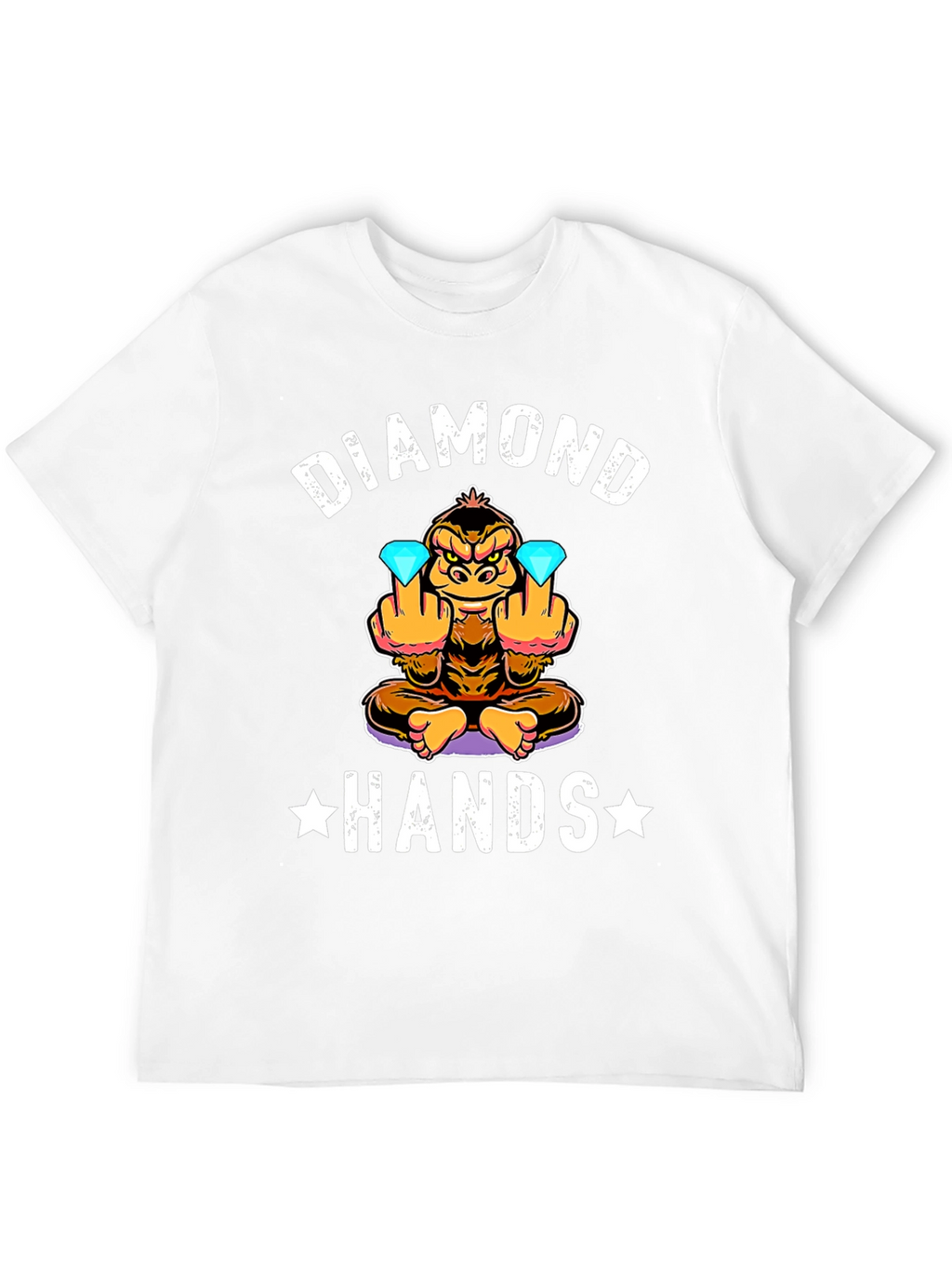 Diamond Hands Funny Monkey T-Shirt