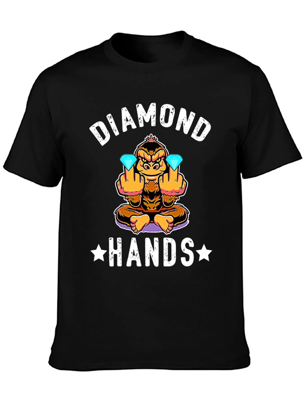 Diamond Hands Funny Monkey T-Shirt