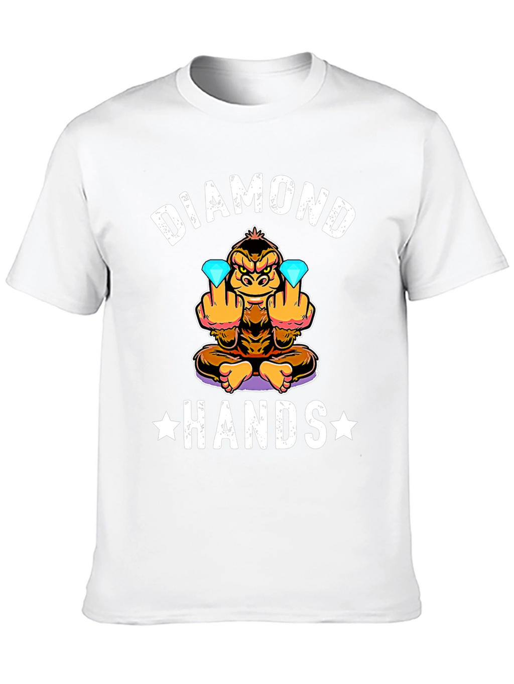 Diamond Hands Funny Monkey T-Shirt