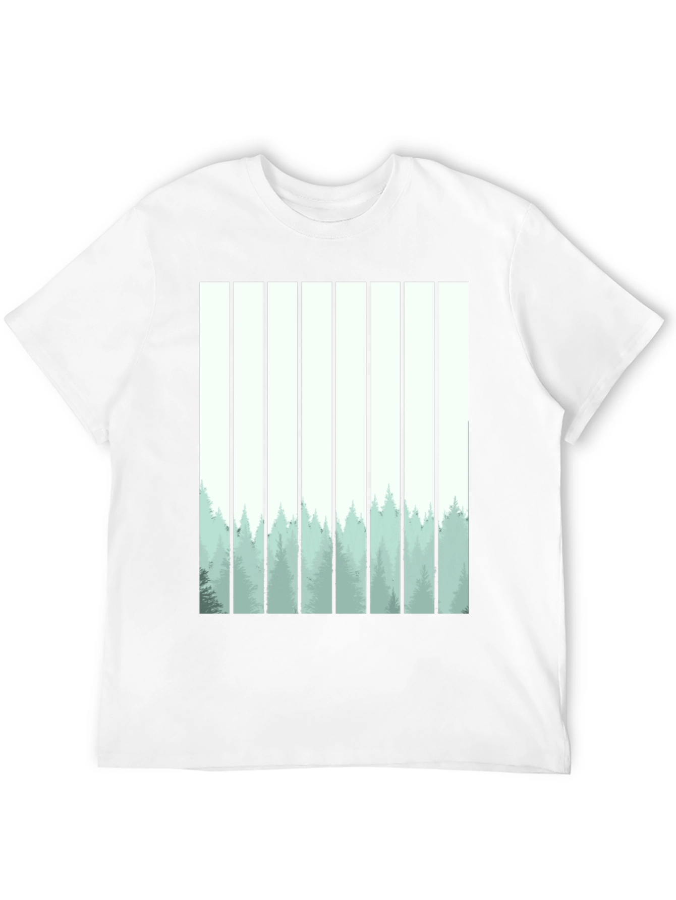 Abstract Forest Graphic Tee - Mens Black T-Shirt