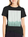 Abstract Forest Graphic Tee - Mens Black T-Shirt