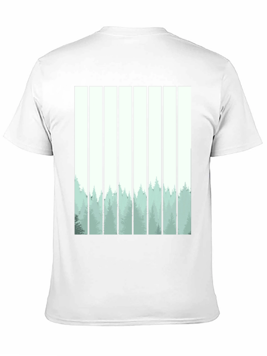 Abstract Forest Graphic Tee - Mens Black T-Shirt