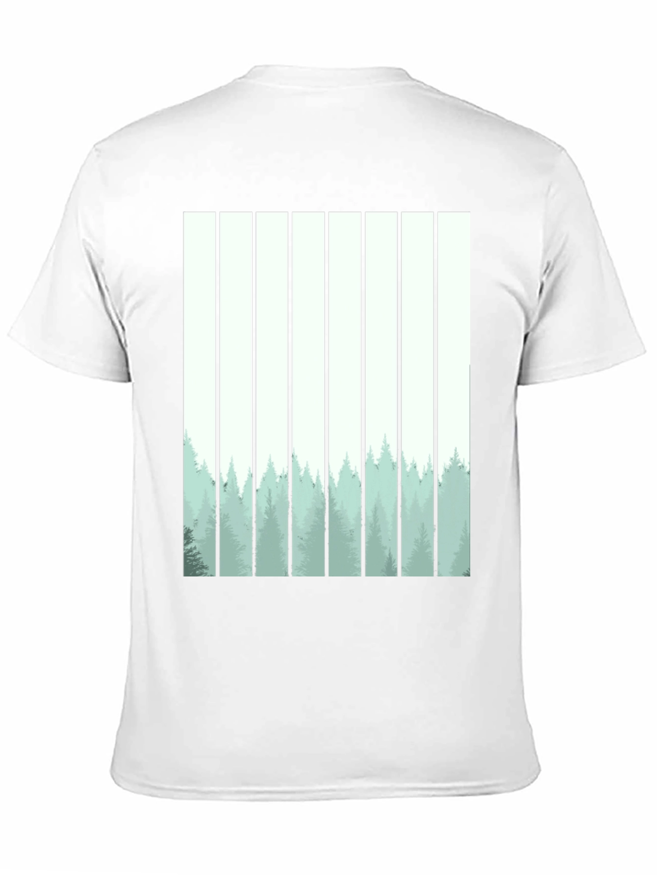 Abstract Forest Graphic Tee - Mens Black T-Shirt