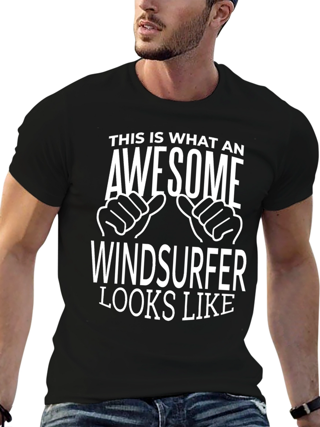 Awesome Windsurfer T-Shirt - Unique Design