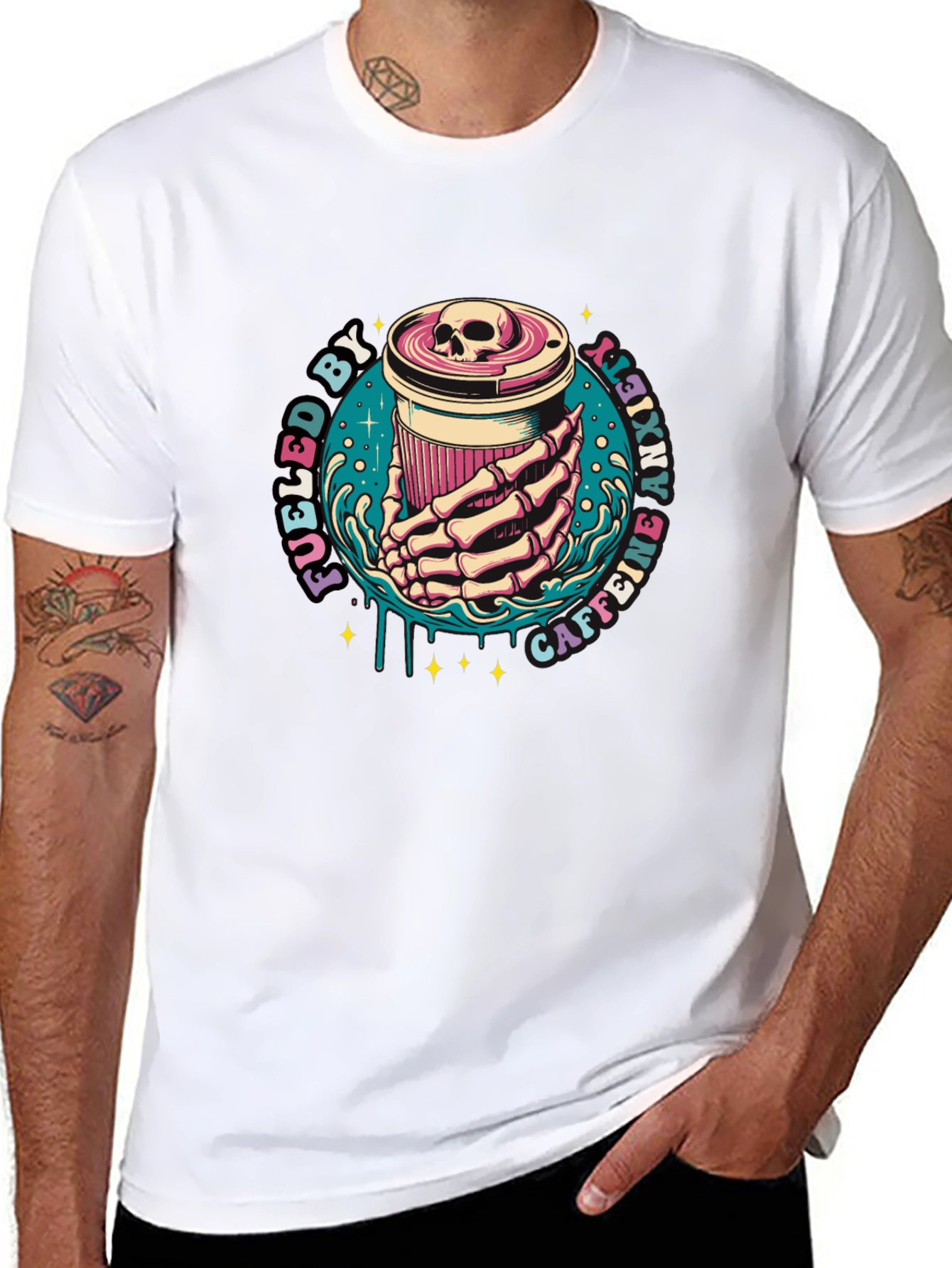 Fueled By Caffeine Anxiety T-Shirt