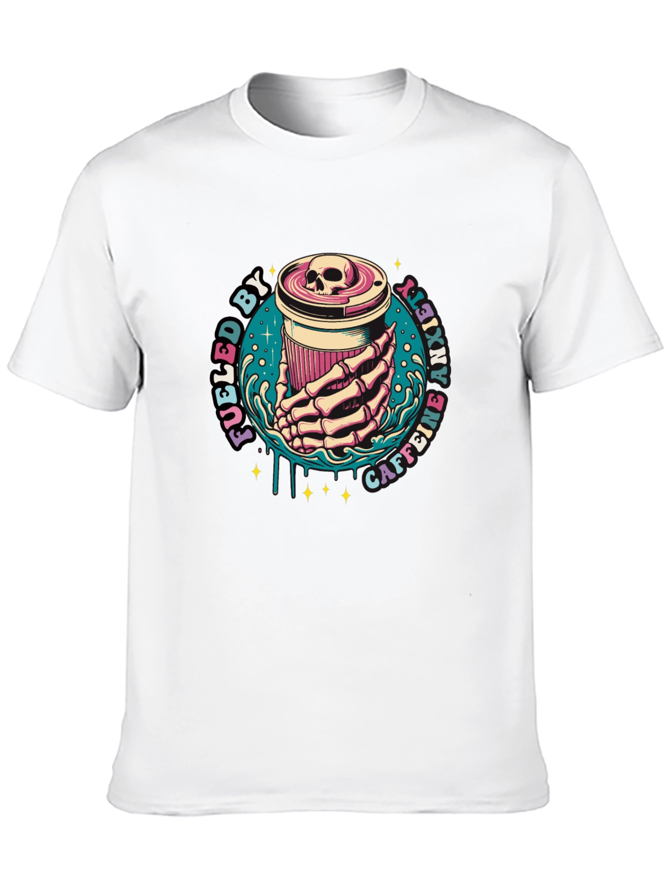 Fueled By Caffeine Anxiety T-Shirt