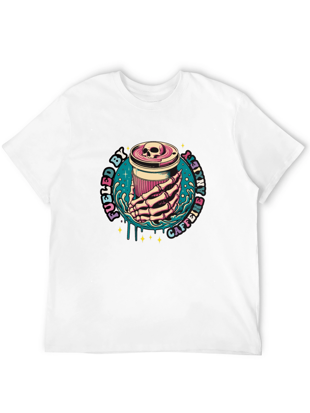 Fueled By Caffeine Anxiety T-Shirt