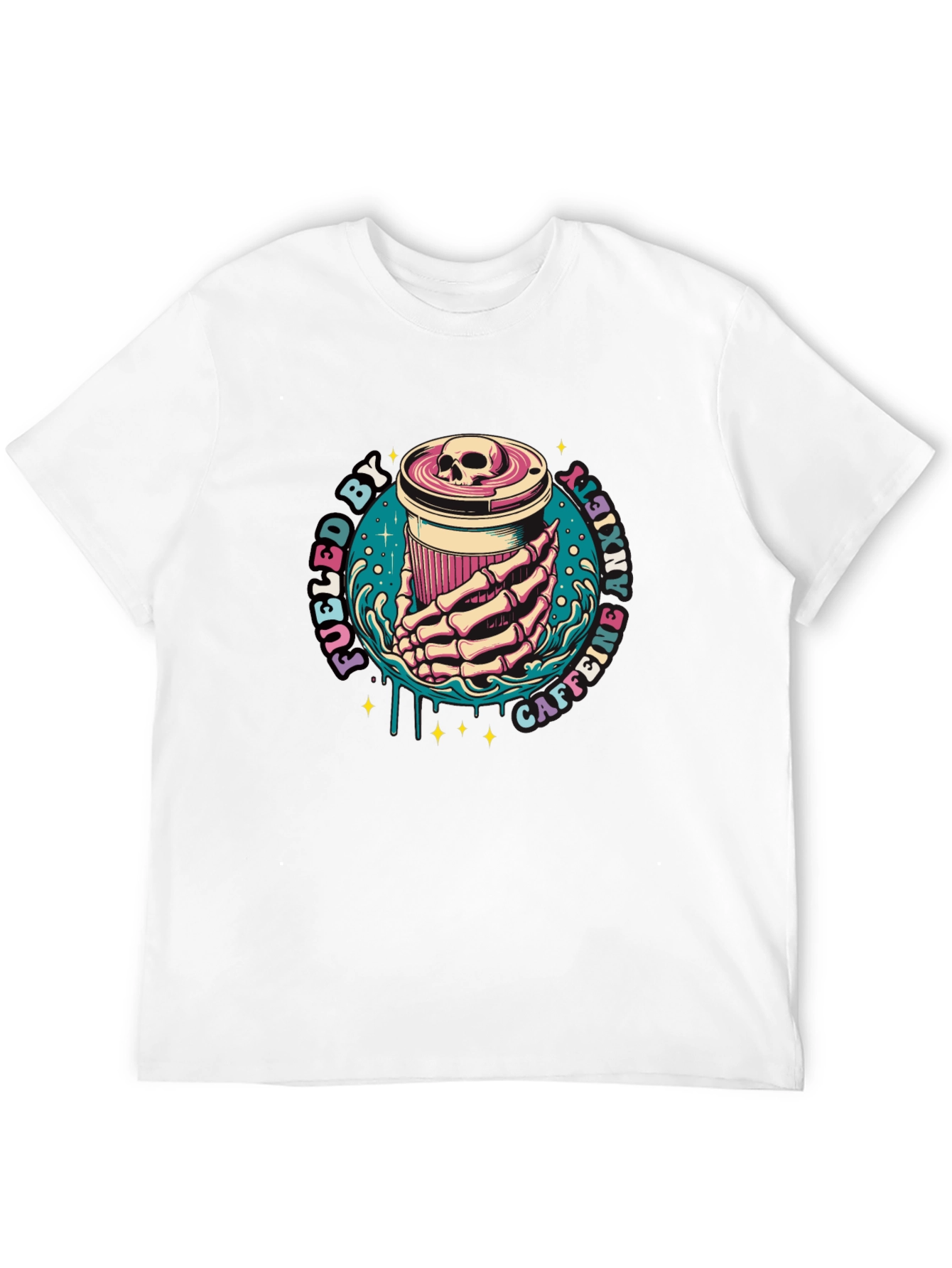Fueled By Caffeine Anxiety T-Shirt