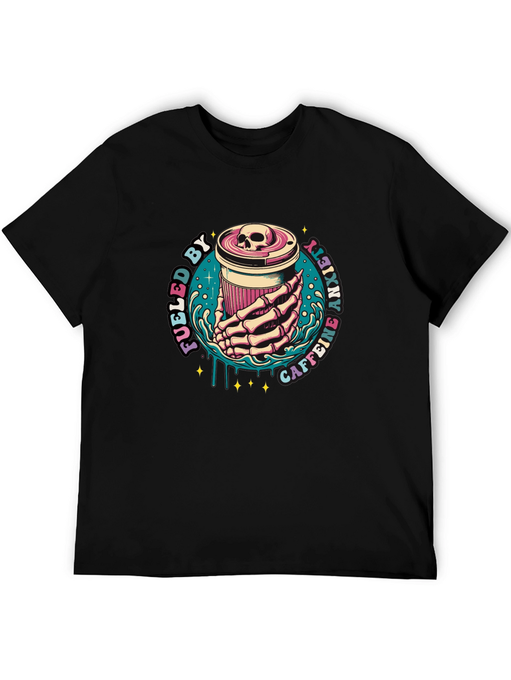 Fueled By Caffeine Anxiety T-Shirt