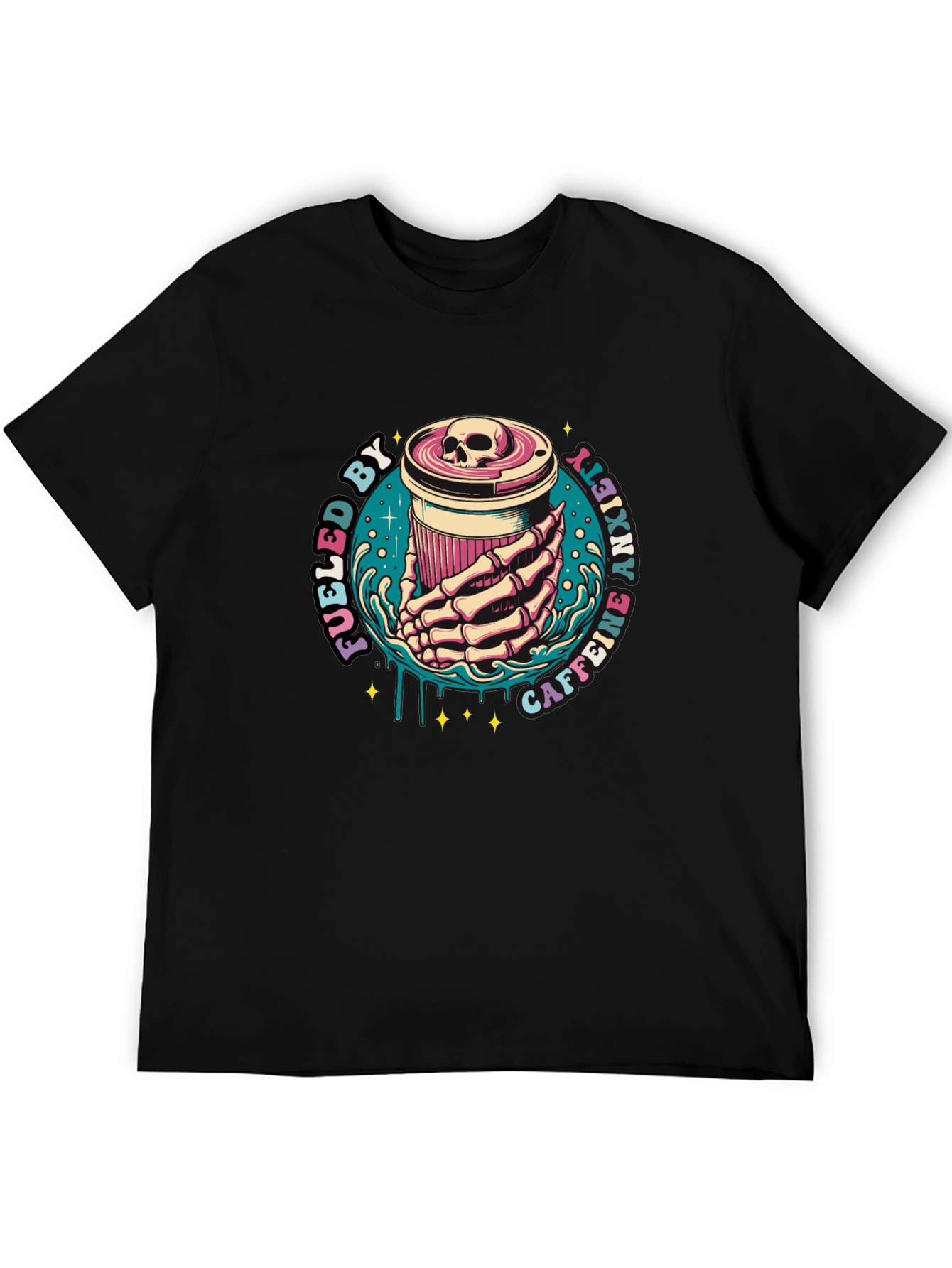 Fueled By Caffeine Anxiety T-Shirt