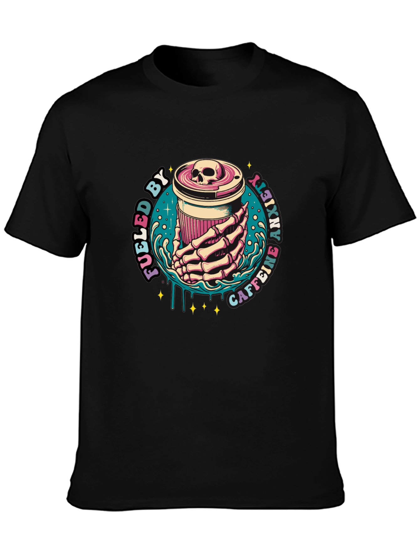 Fueled By Caffeine Anxiety T-Shirt