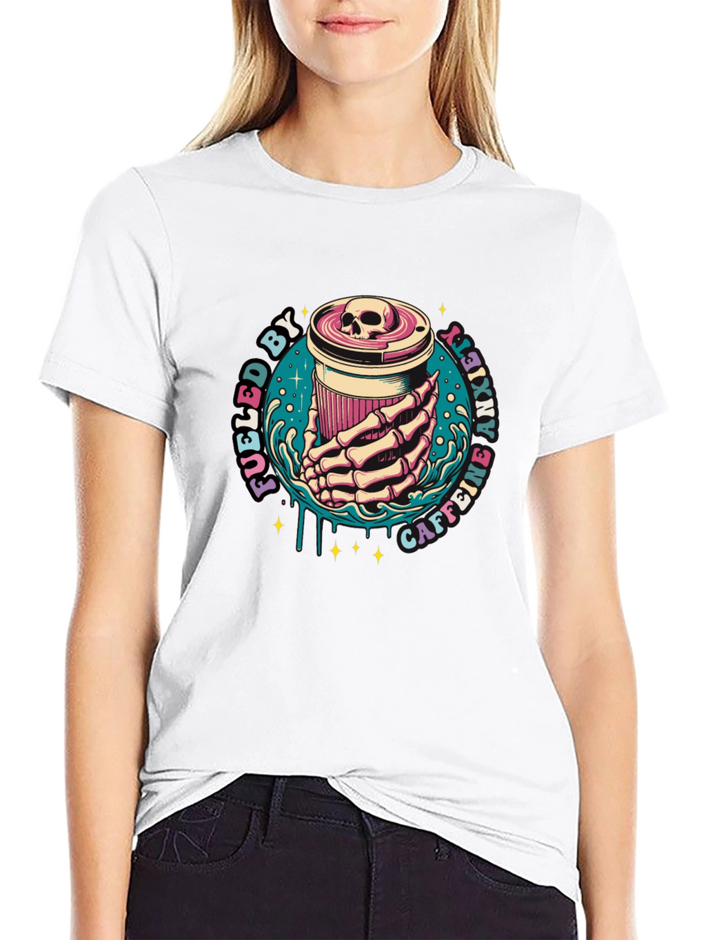 Fueled By Caffeine Anxiety T-Shirt