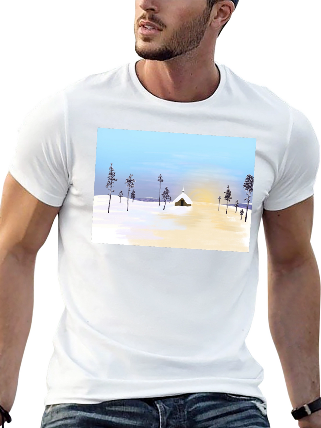 Winter Scene Graphic Tee