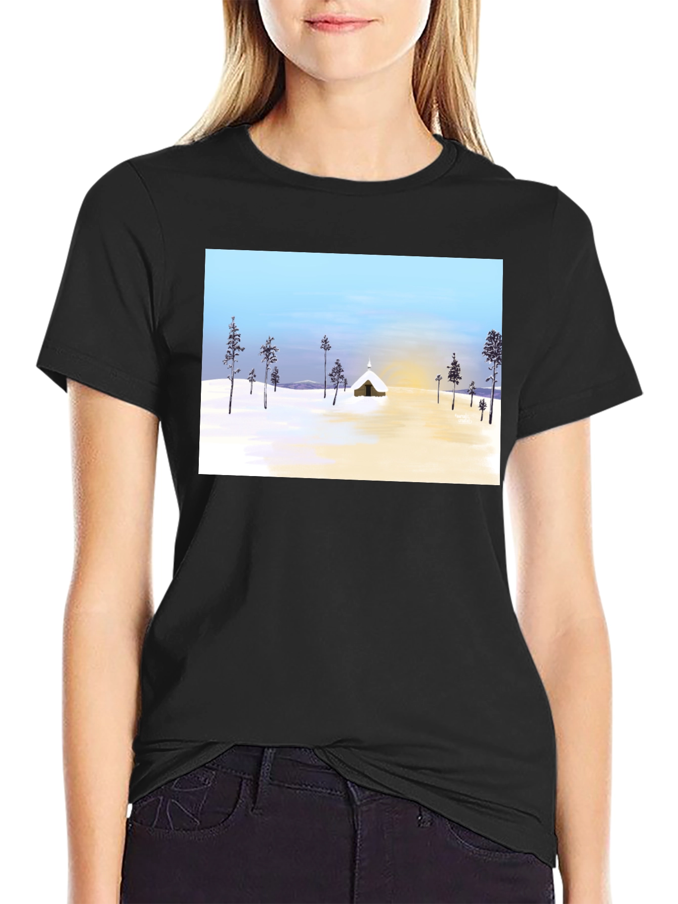 Winter Scene Graphic Tee