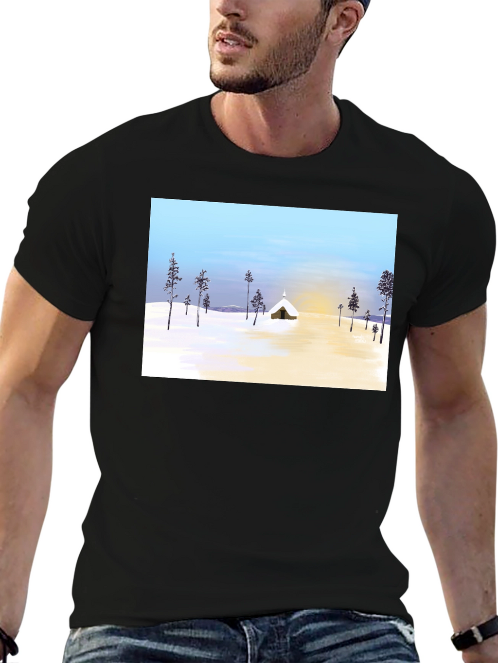 Winter Scene Graphic Tee