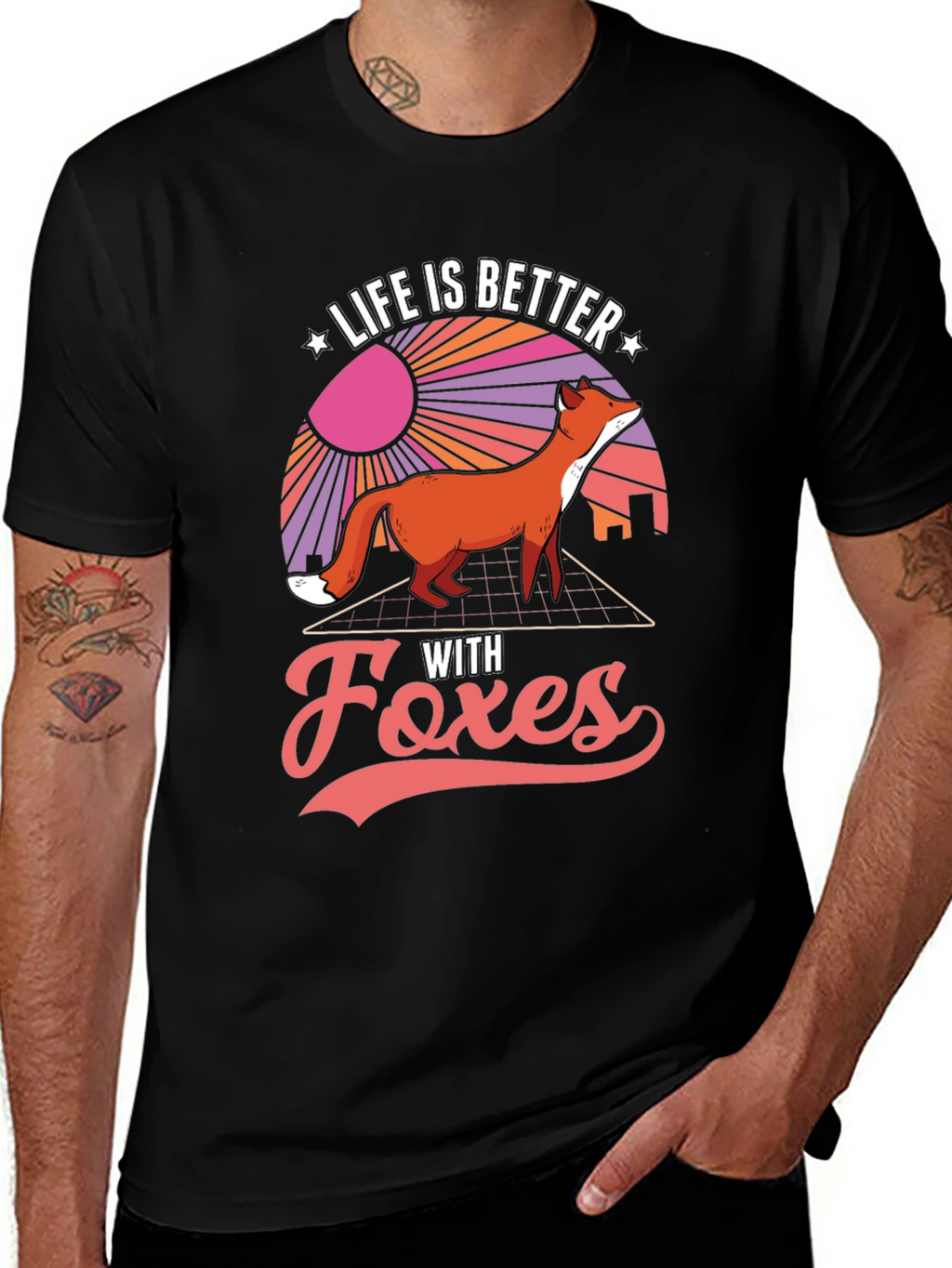 Life is Better with Foxes Graphic T-Shirt