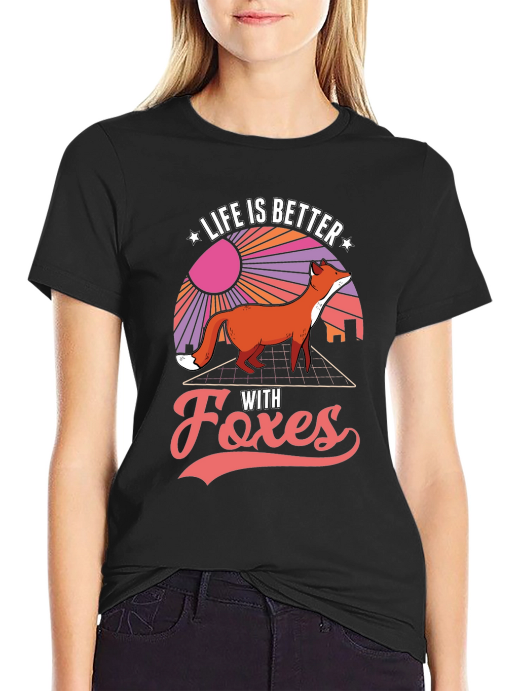 Life is Better with Foxes Graphic T-Shirt