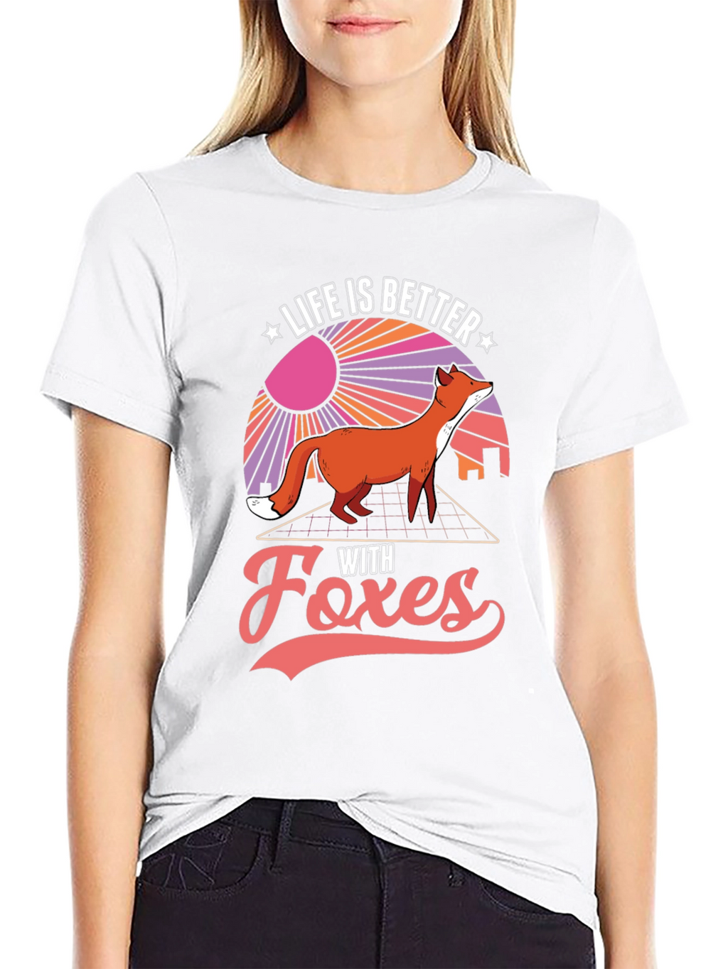 Life is Better with Foxes Graphic T-Shirt