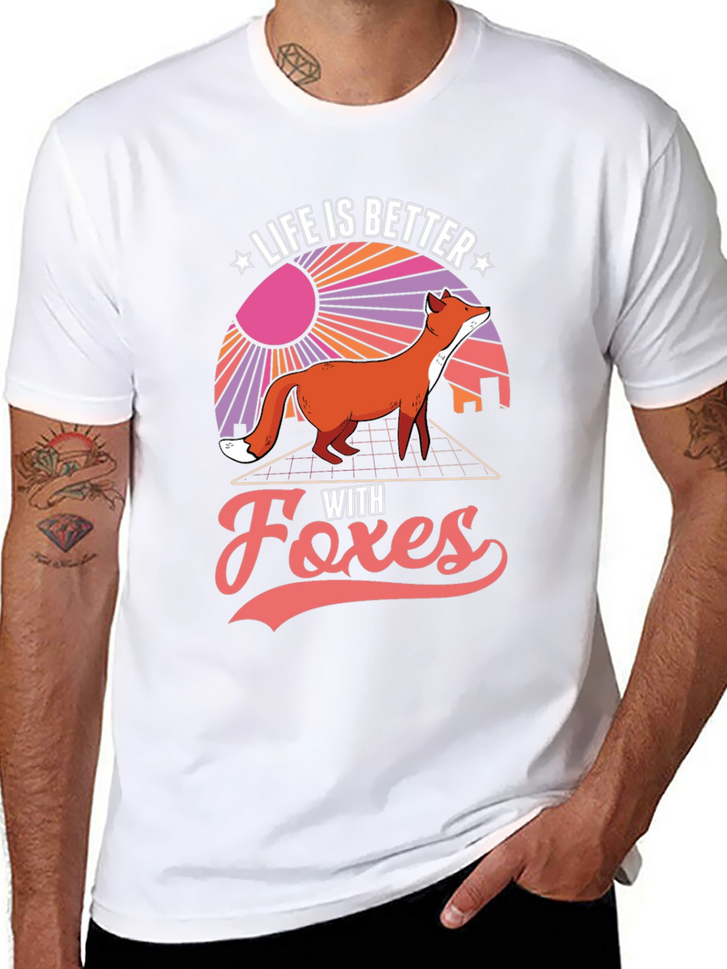 Life is Better with Foxes Graphic T-Shirt
