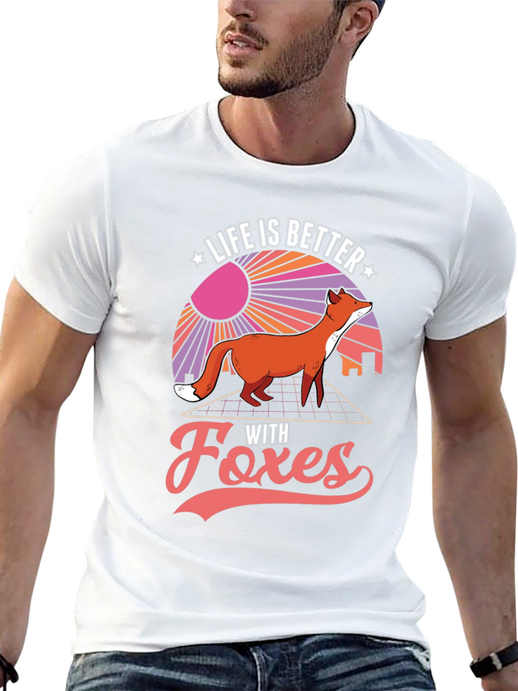 Life is Better with Foxes Graphic T-Shirt