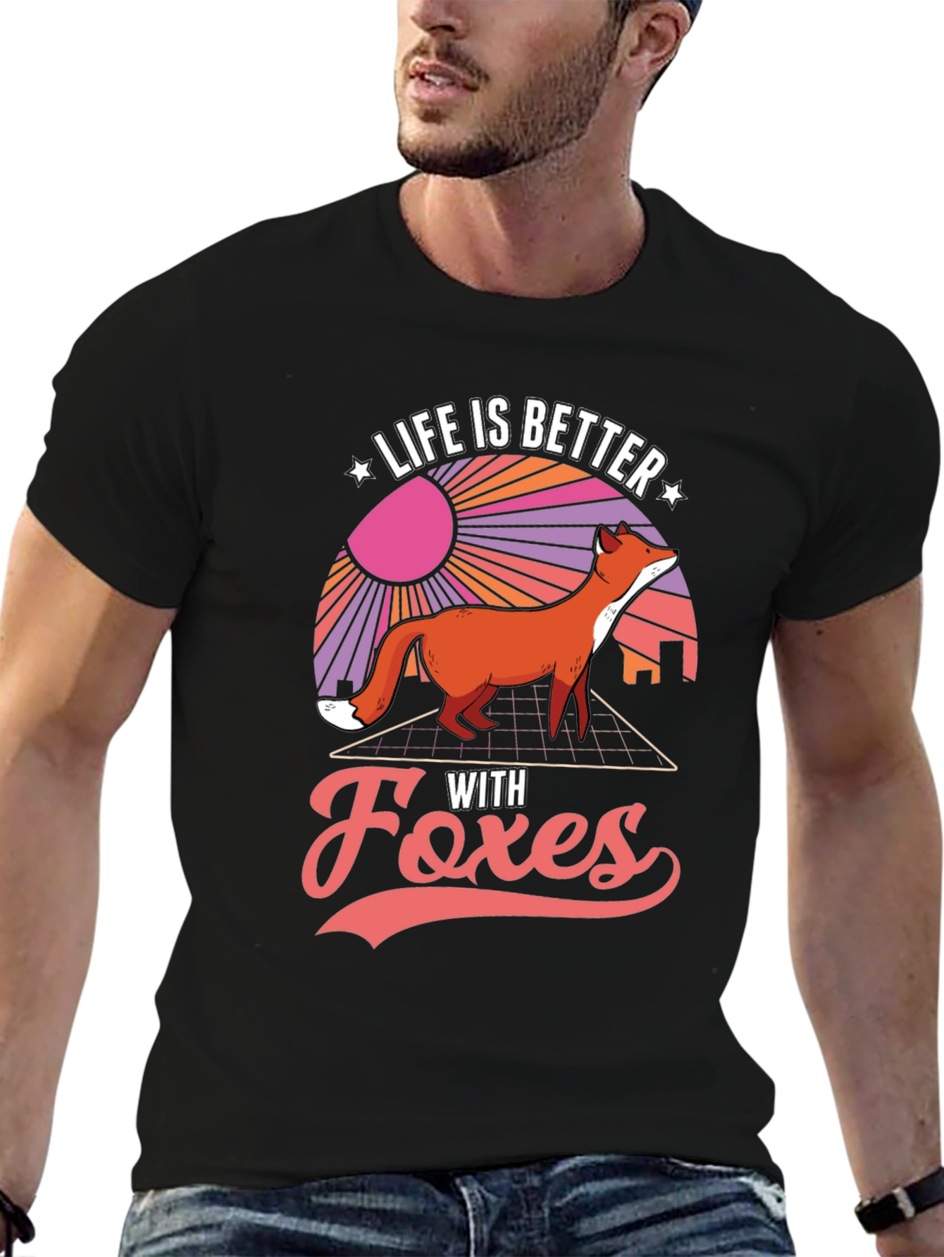 Life is Better with Foxes Graphic T-Shirt
