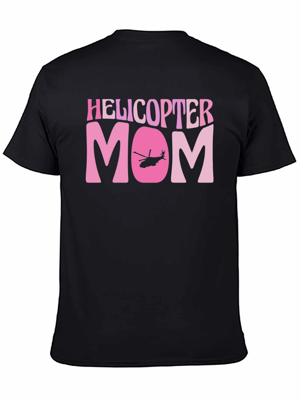 Helicopter Mom Black Graphic T-Shirt