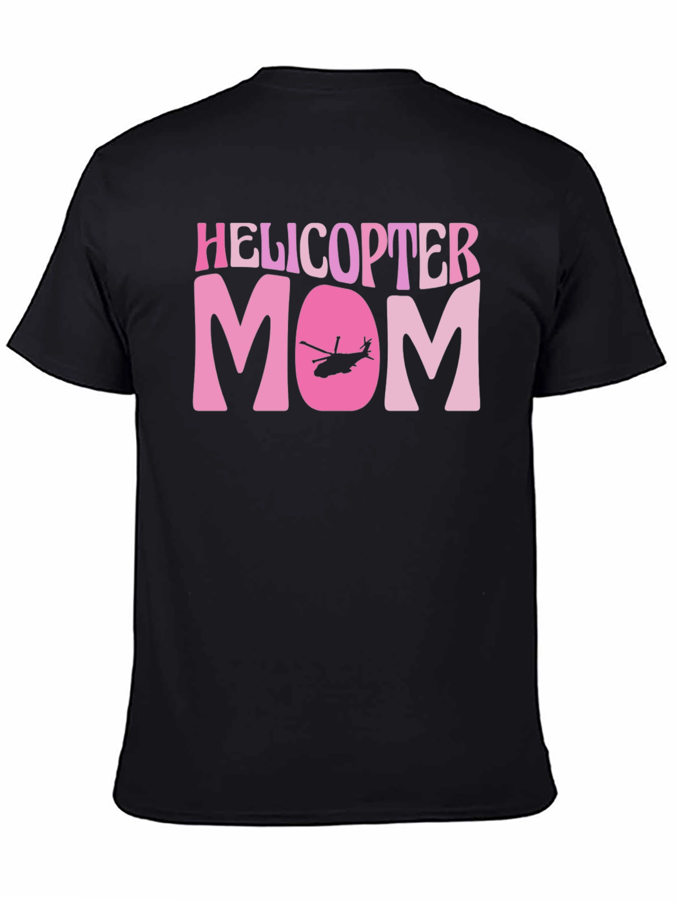 Helicopter Mom Black Graphic T-Shirt