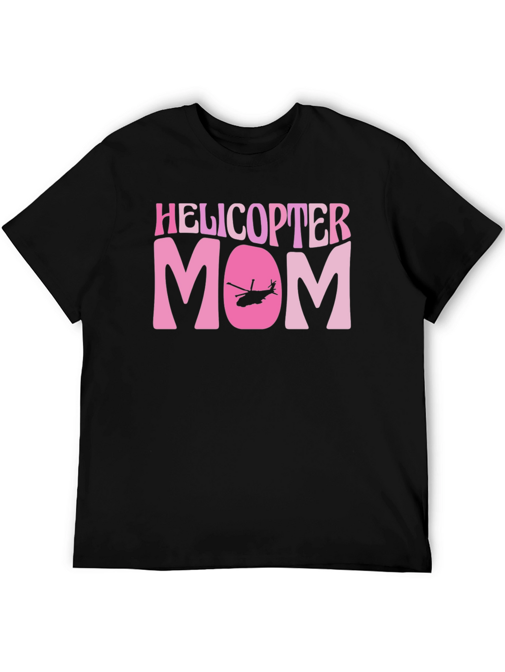 Helicopter Mom Black Graphic T-Shirt