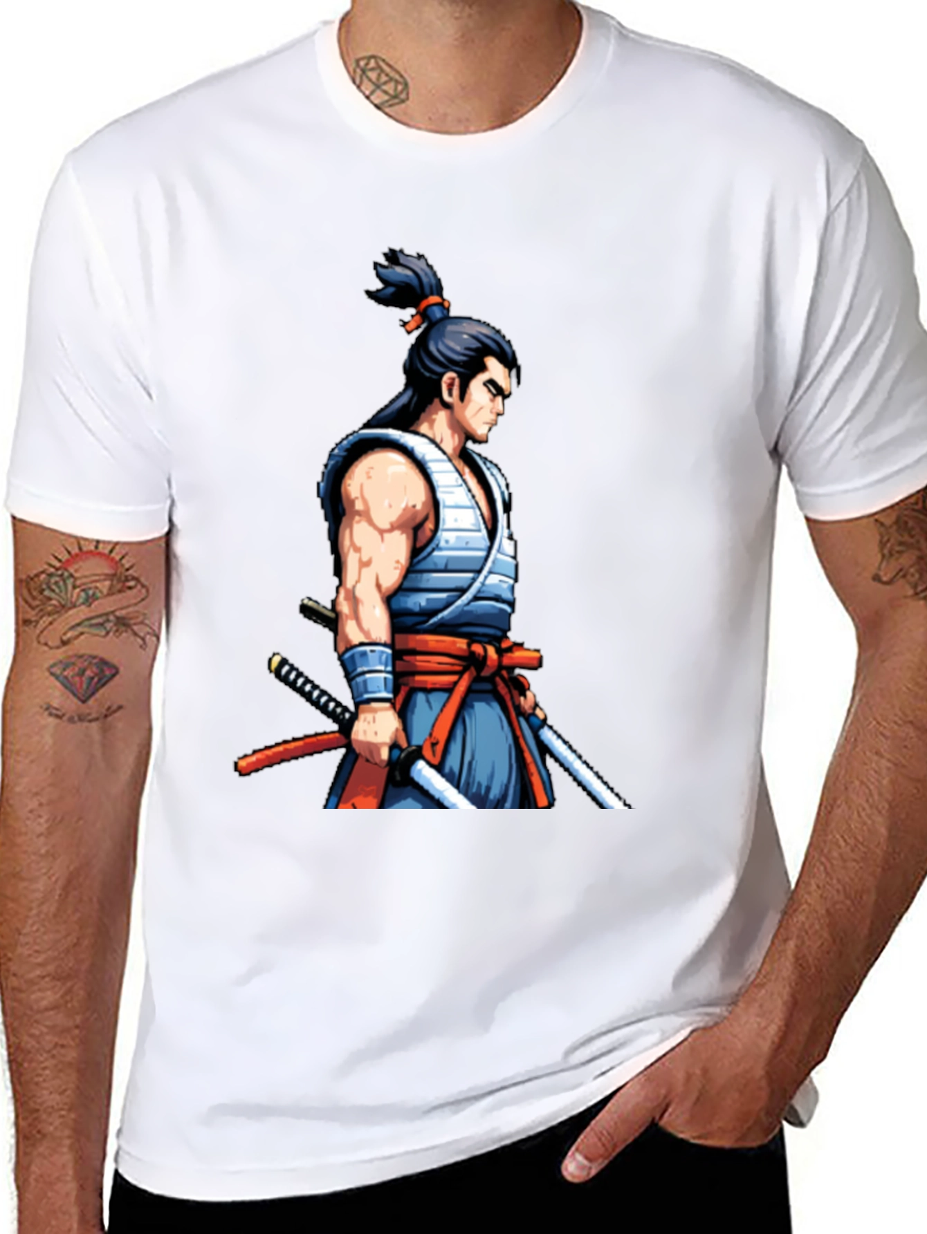 Samurai Warrior Graphic Tee - Unique Design